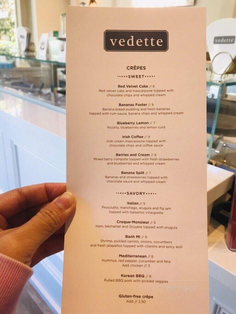 Vedette Creperie and Sweets - Savannah, GA