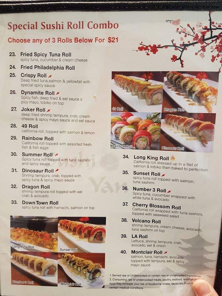 Sushi Yan - Montclair, CA menu_pic