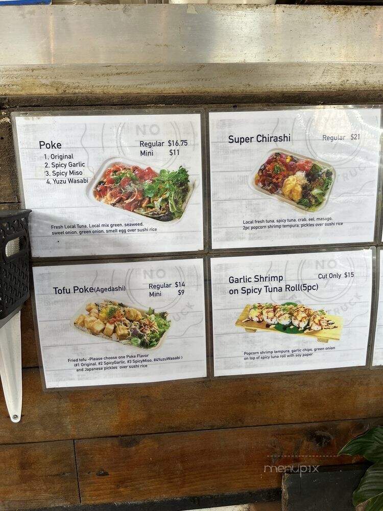 No7 Japanese Food Truck - Haleiwa, HI menu_pic