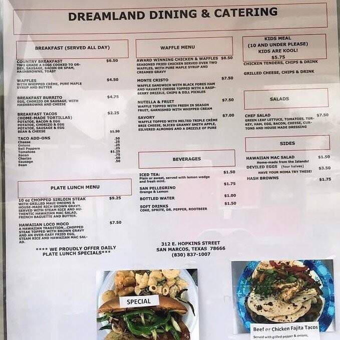 Dreamland Dining - Wimberley, TX