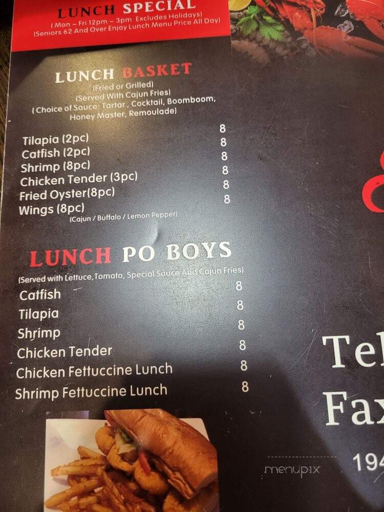 J&C Seafood - Hoover, AL menu_pic