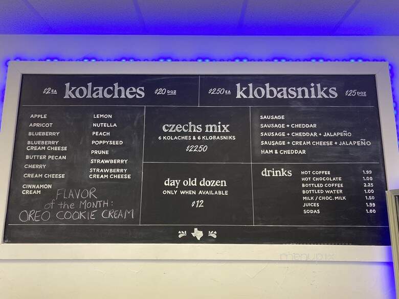 Four Czechs Bakery - Fate, TX menu_pic