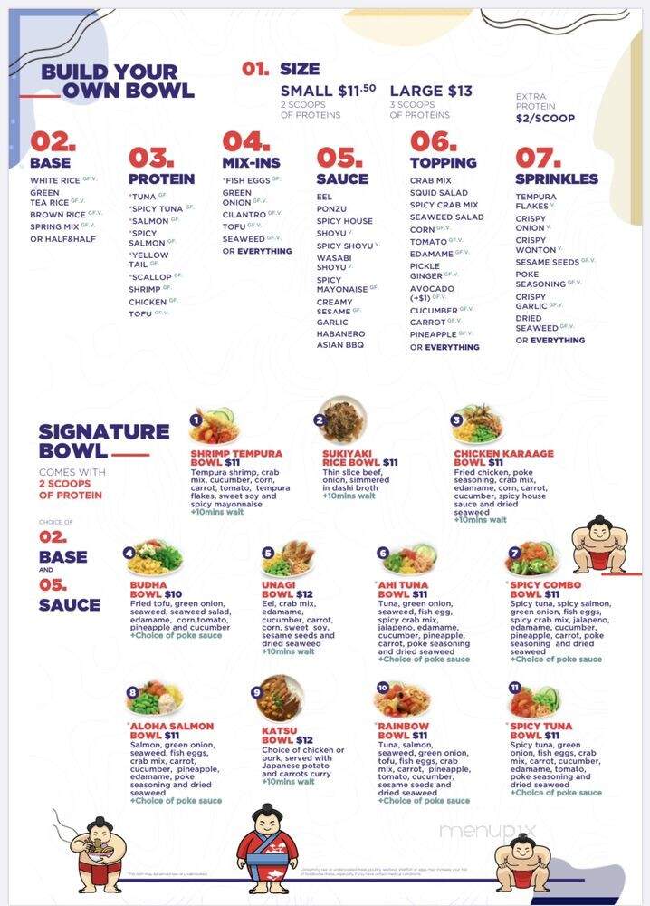 Poke Club - Denver, CO menu_pic