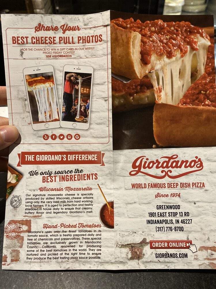 Giordano's - Greenwood, IN menu_pic