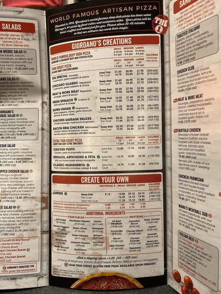 Giordano's - Greenwood, IN menu_pic