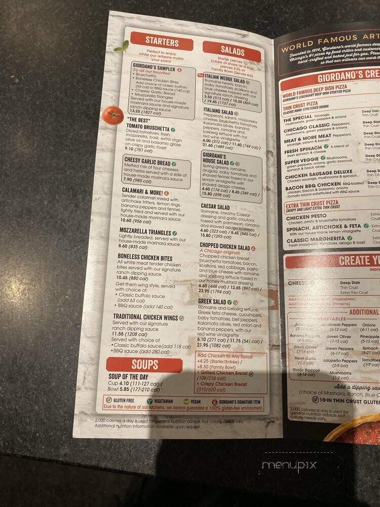 Giordano's - Greenwood, IN menu_pic