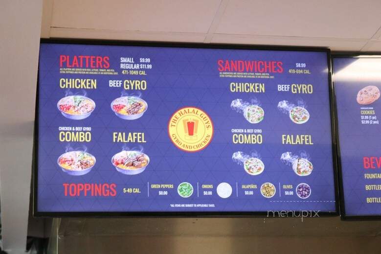 The Halal Guys - Davis, CA menu_pic