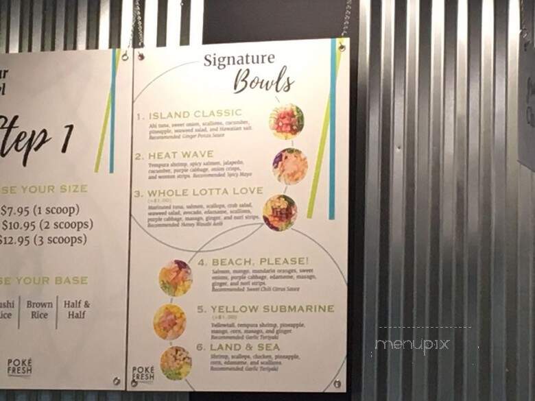 Pok Fresh - Howell, MI menu_pic