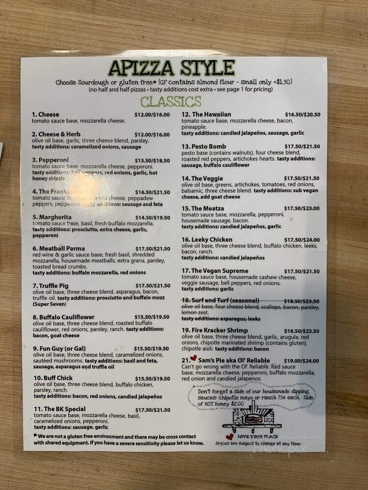 Folino's Pizza - Burlington, VT menu_pic