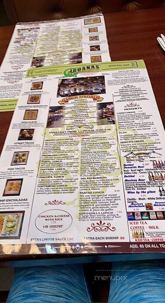 Iguanas Mexican Restaurant - Forrest City, AR menu_pic
