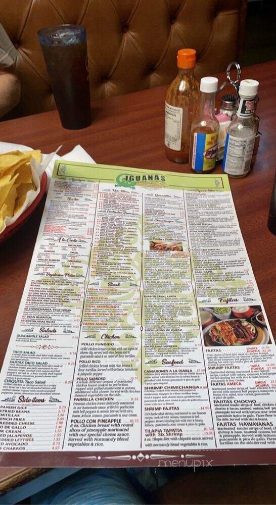 Iguanas Mexican Restaurant - Forrest City, AR menu_pic