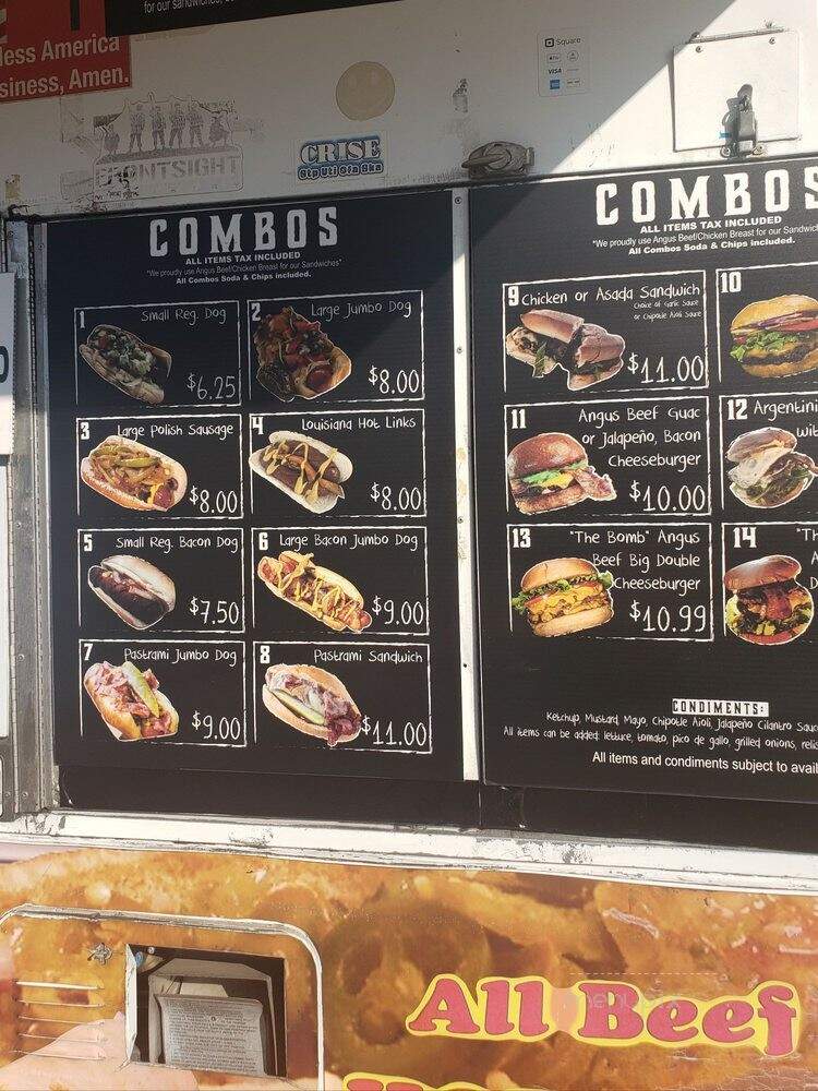 Sossy's Hot Dogs and Famous Burgers - Upland, CA menu_pic