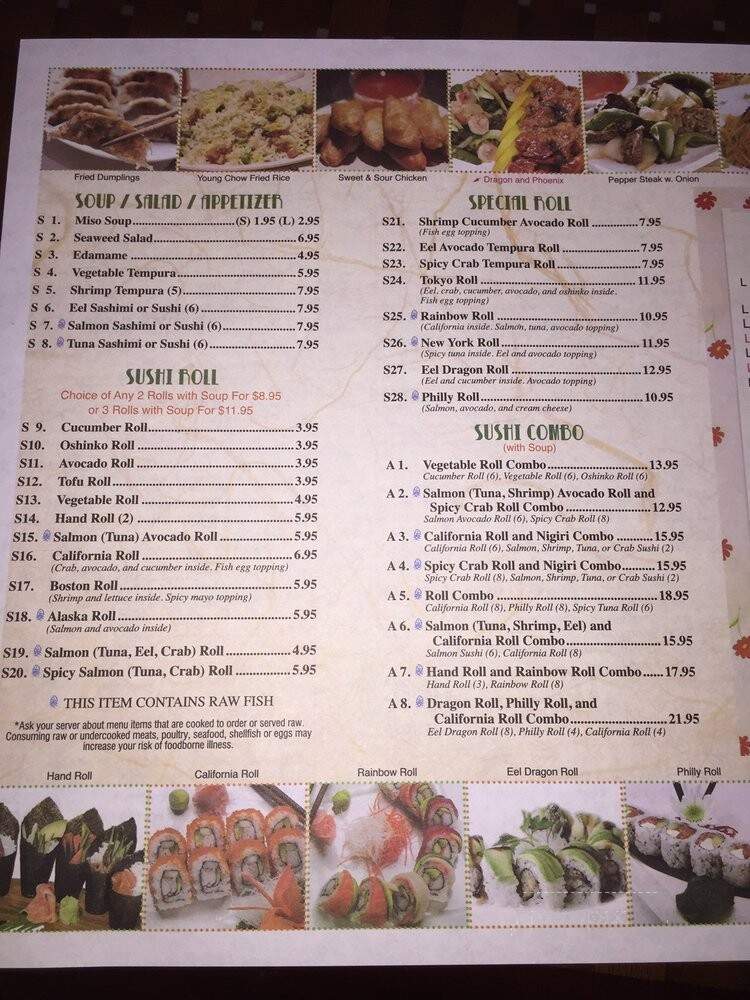 Fortune Cafe - Wyomissing, PA menu_pic