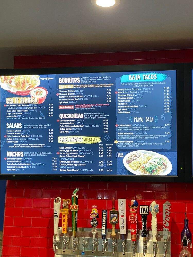 Fuzzy's Taco Shop - Prosper, TX menu_pic
