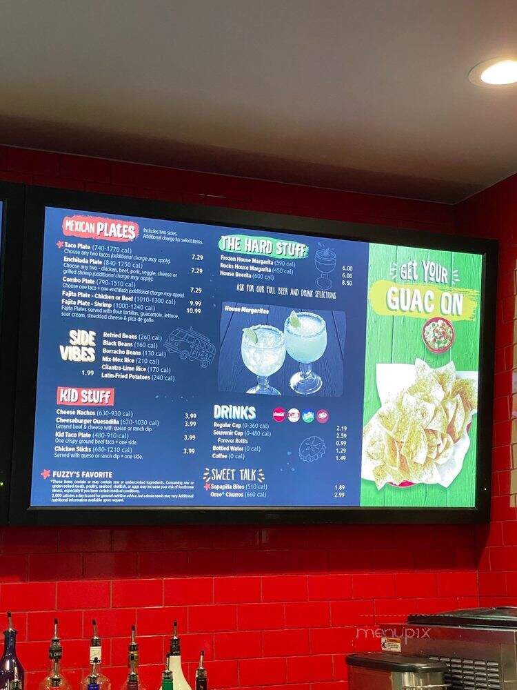 Fuzzy's Taco Shop - Prosper, TX menu_pic
