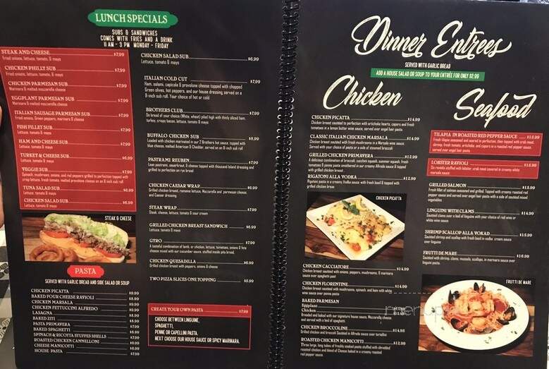 2 Brothers Restaurant - Locust Grove, VA menu_pic
