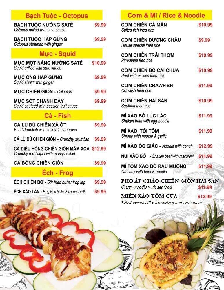 Vua Oc - Garden Grove, CA menu_pic