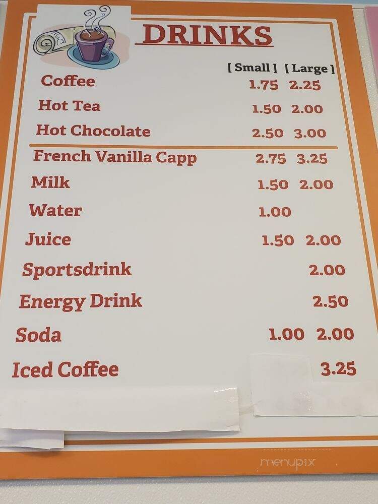 Daily Donuts - Benicia, CA menu_pic