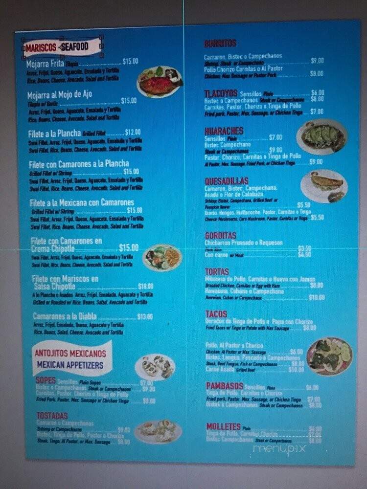 El Sabor Catracho - Philadelphia, PA menu_pic