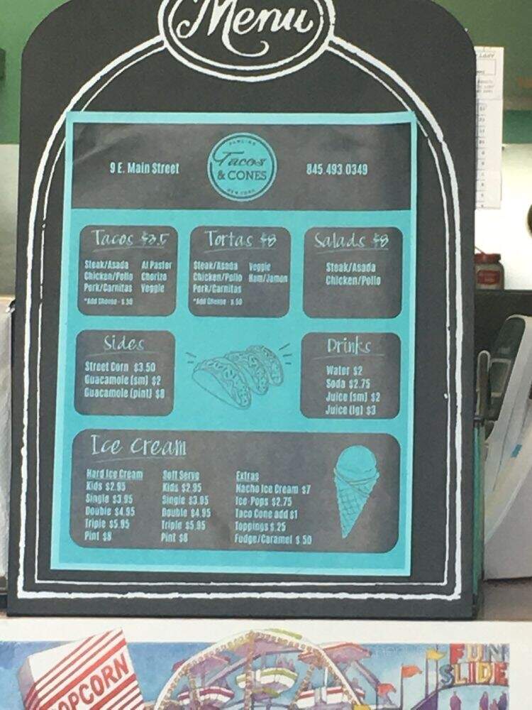 Tacos & Cones - Pawling, NY menu_pic