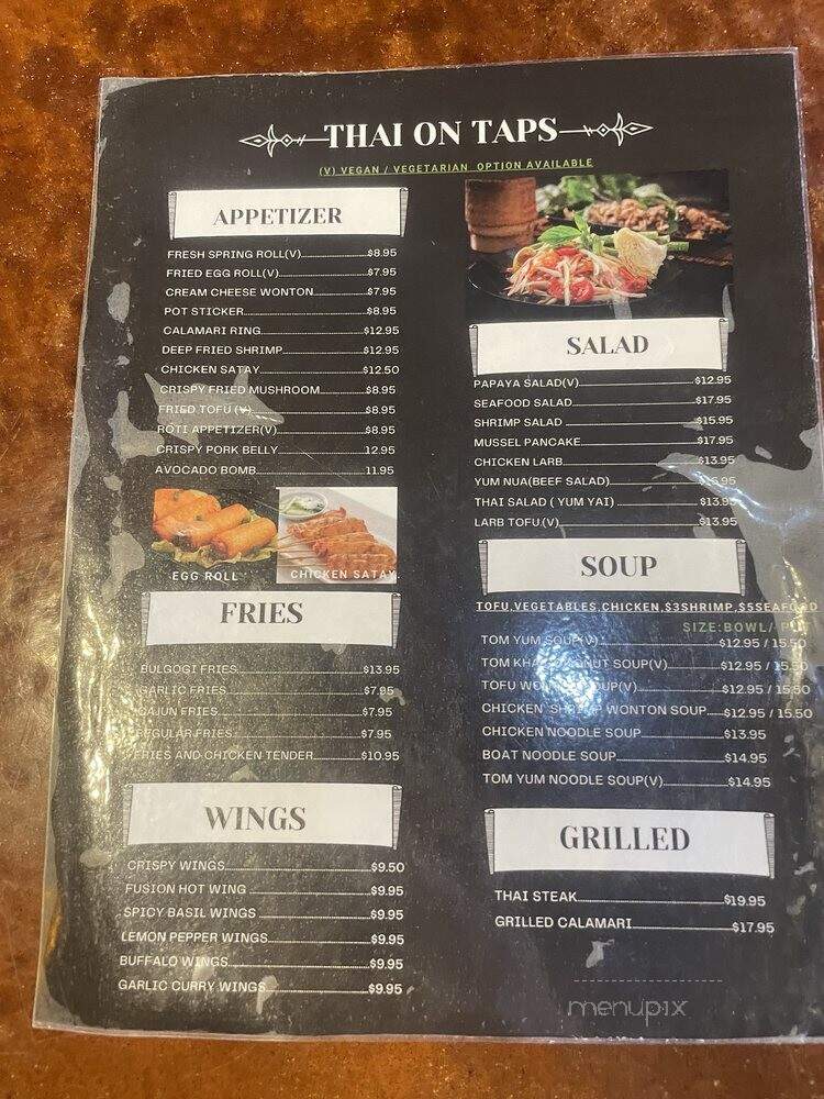 Fusion Taps - Folsom, CA menu_pic