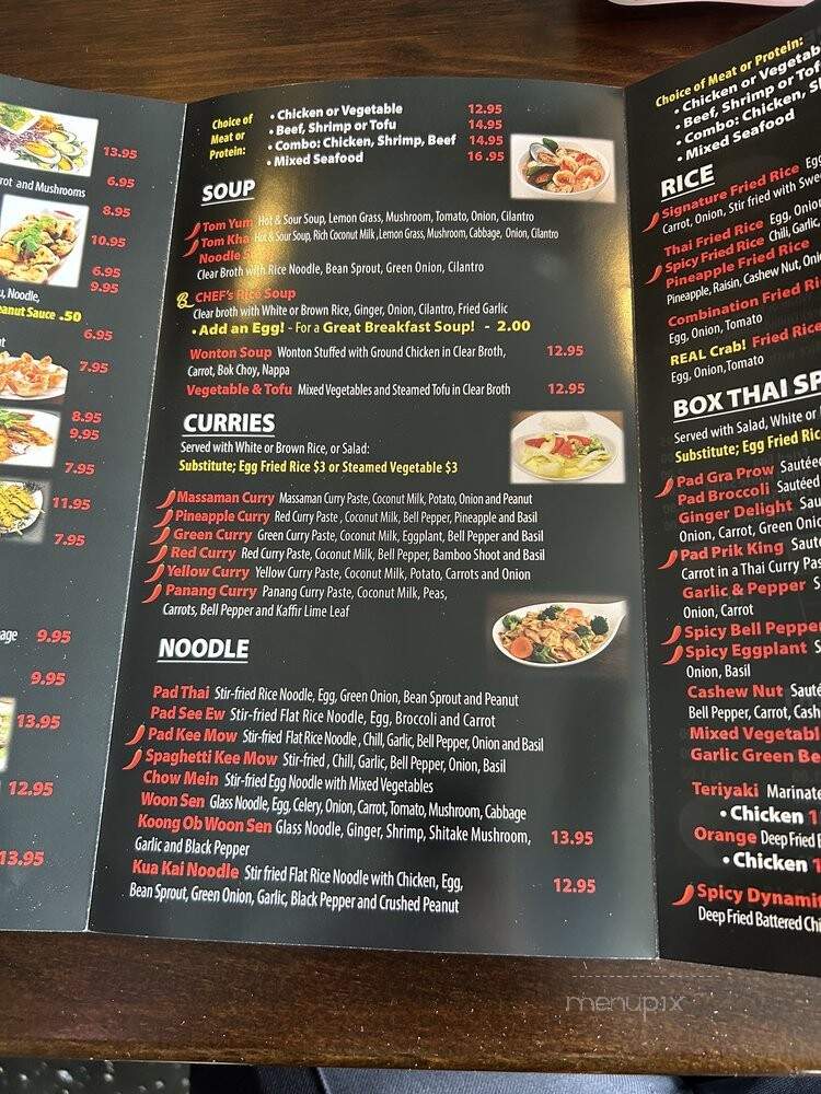 Box Thai Street Food - Van Nuys, CA menu_pic