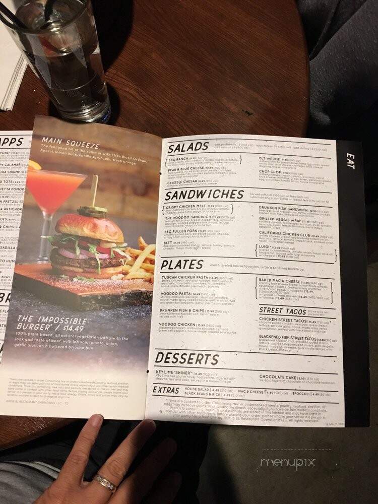 Bar Louie - Nashville, TN menu_pic