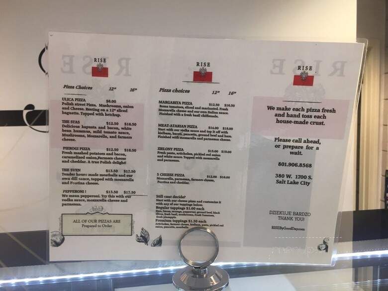 RISE by Good Day - Salt Lake City, UT menu_pic