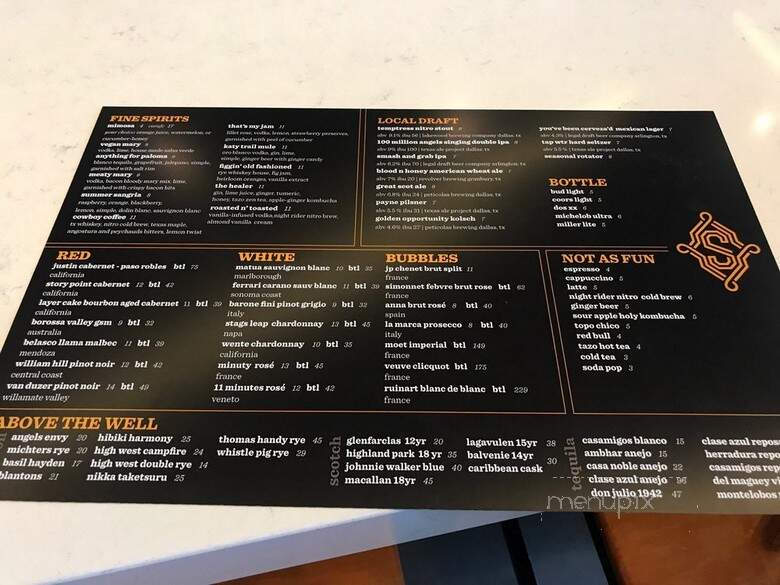 Smithy - Dallas, TX menu_pic