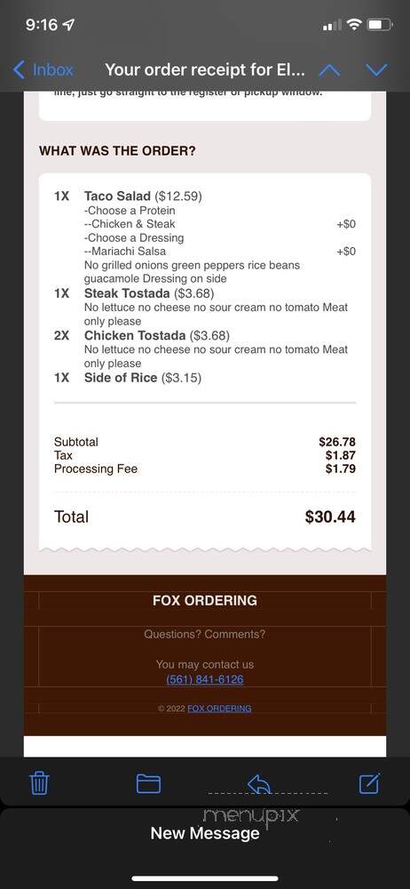 El Mariachi Mexican Restaurant - West Palm Beach, FL menu_pic