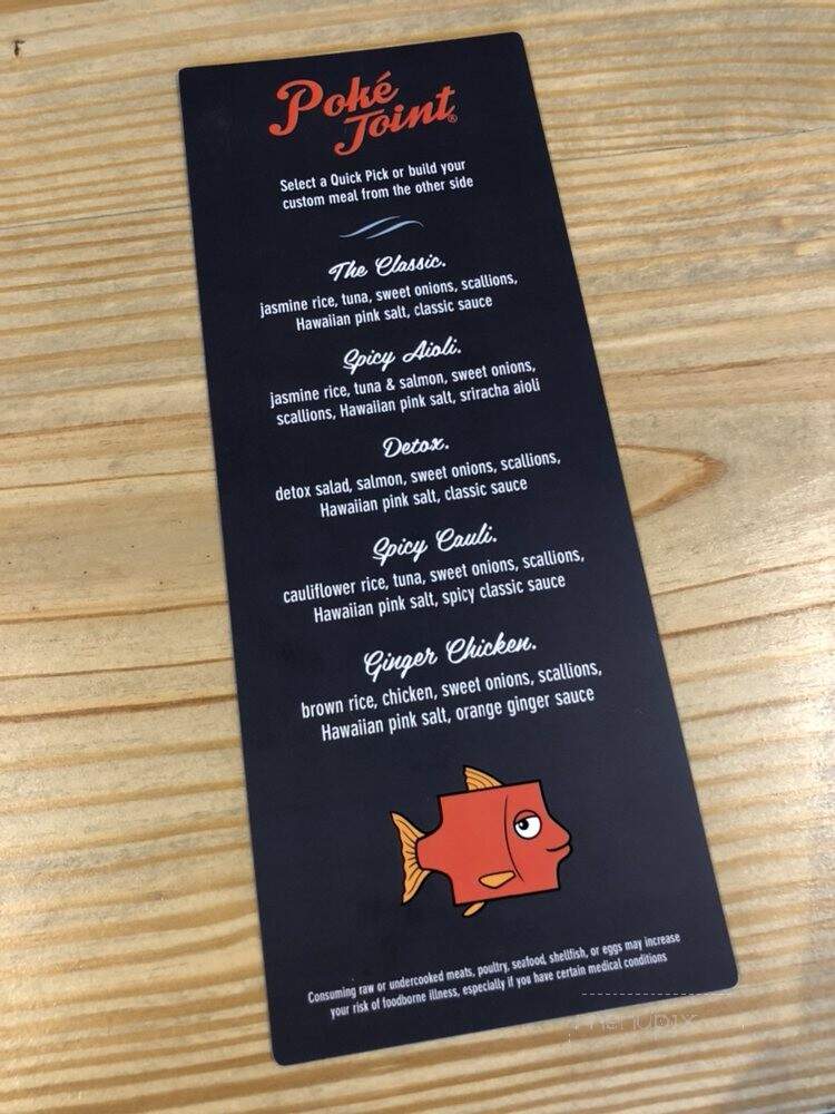 Pok Joint - Lake Mary, FL menu_pic