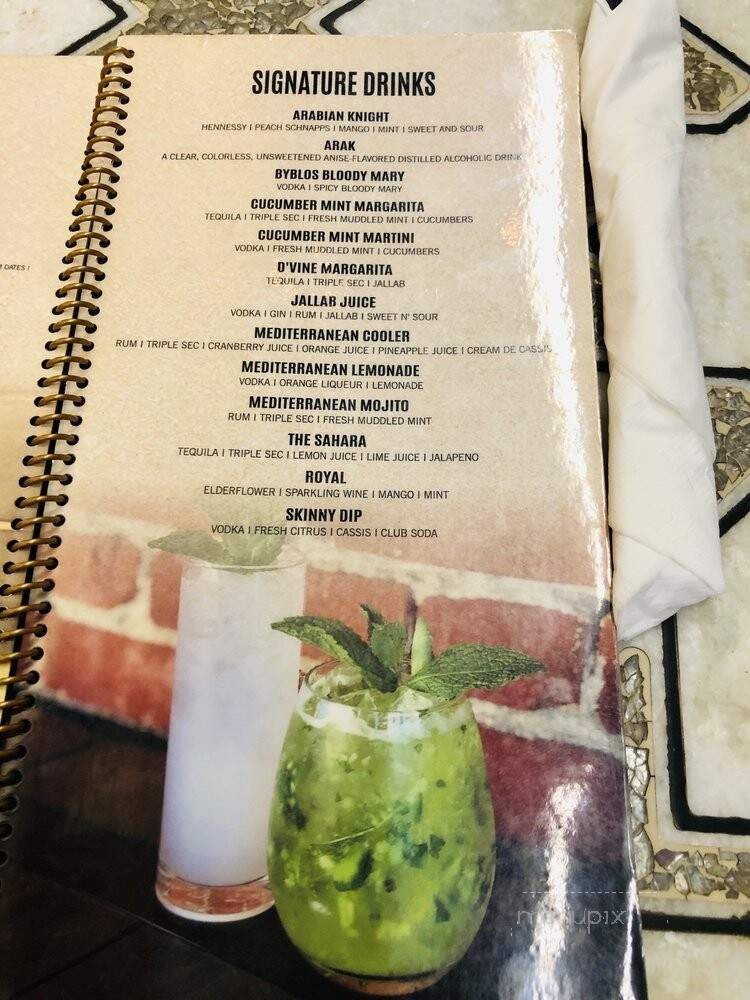 D'Vine - Corona, CA menu_pic