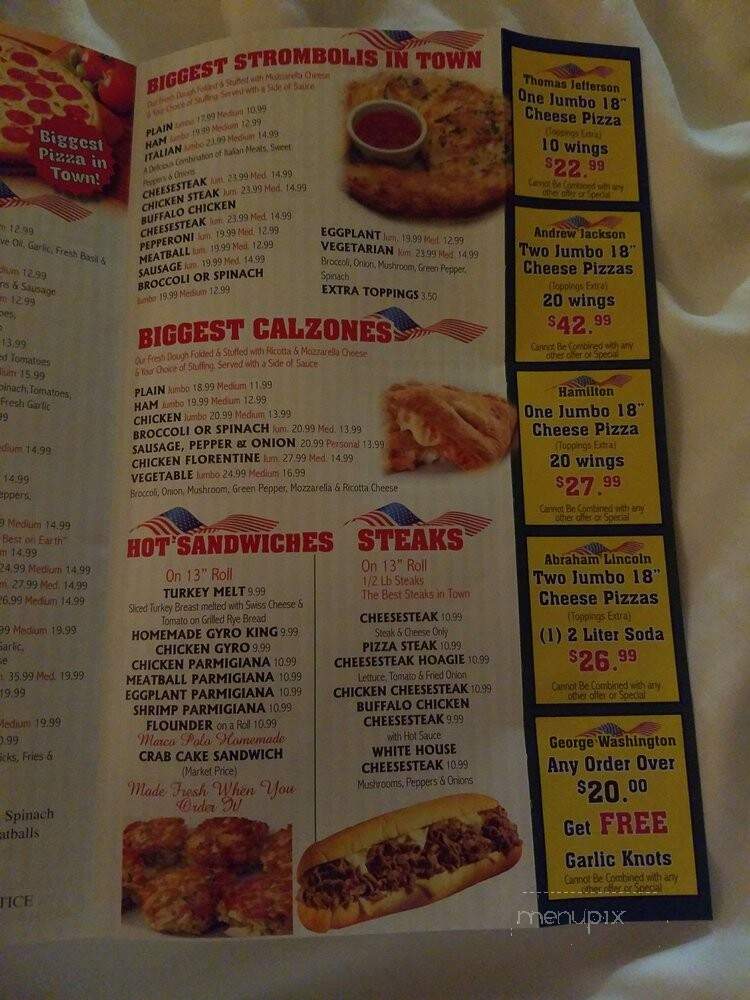Captain's Pizza & Sub - Ocean City, MD menu_pic