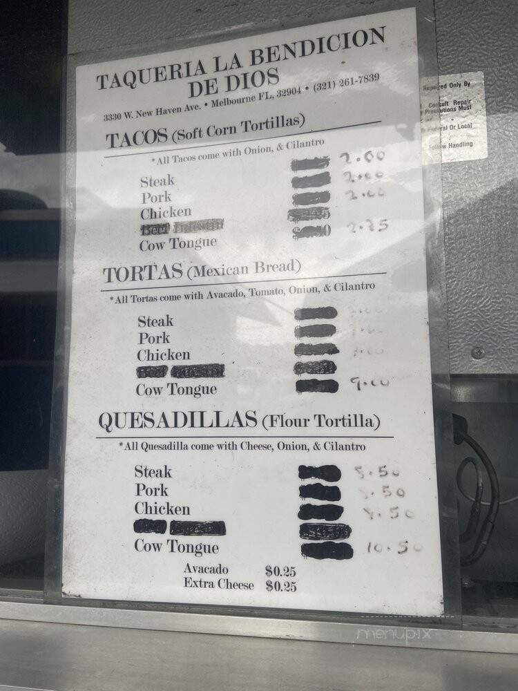 Taqueria La Bendicion de Dios - Melbourne, FL