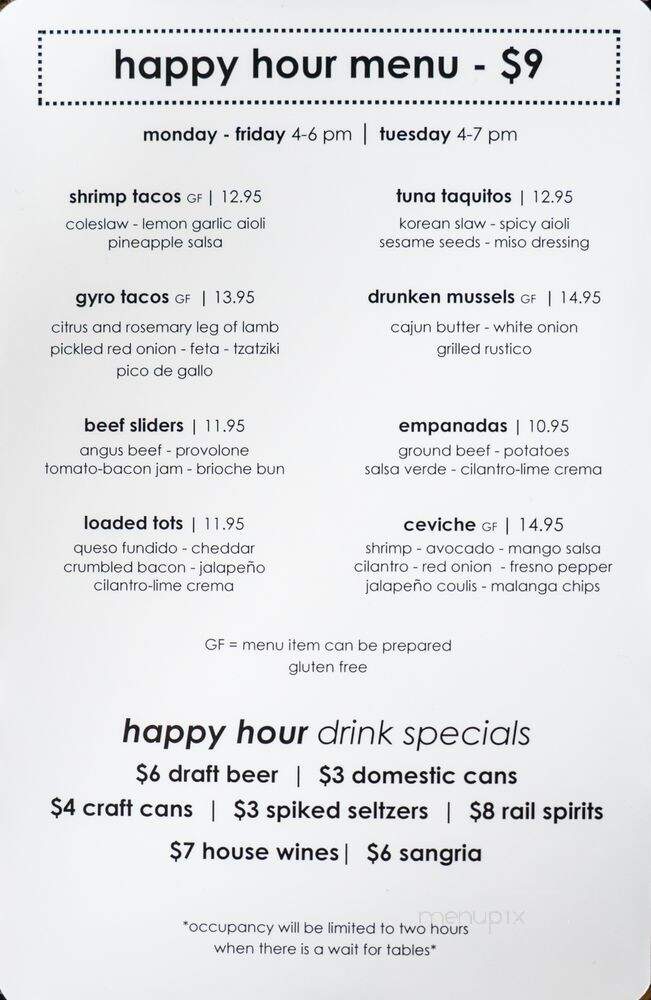 Mad Chef Kitchen & Bar - Ellicott City, MD menu_pic