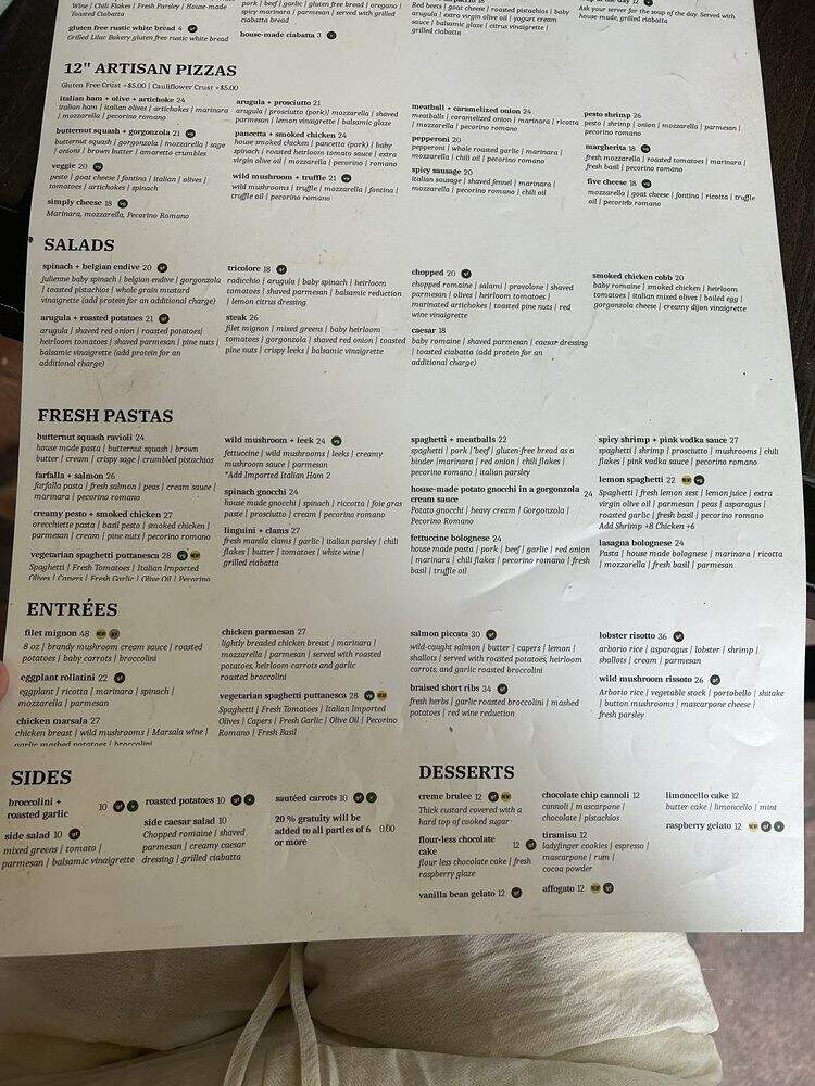 Mizza - Santa Barbara, CA menu_pic