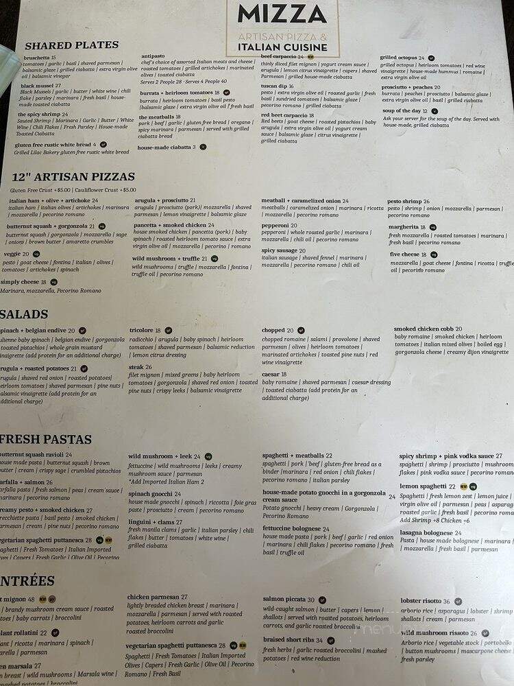 Mizza - Santa Barbara, CA menu_pic