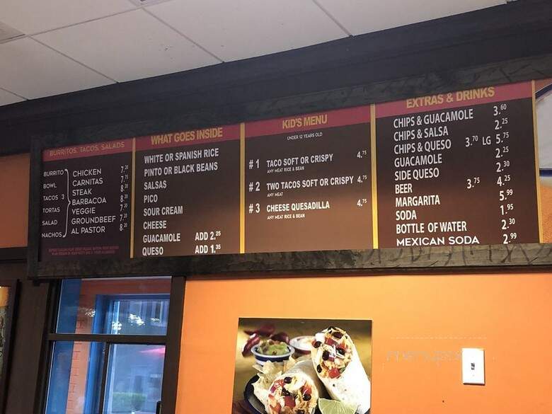 Santa Fe Burrito Grill - Franklin, MA menu_pic