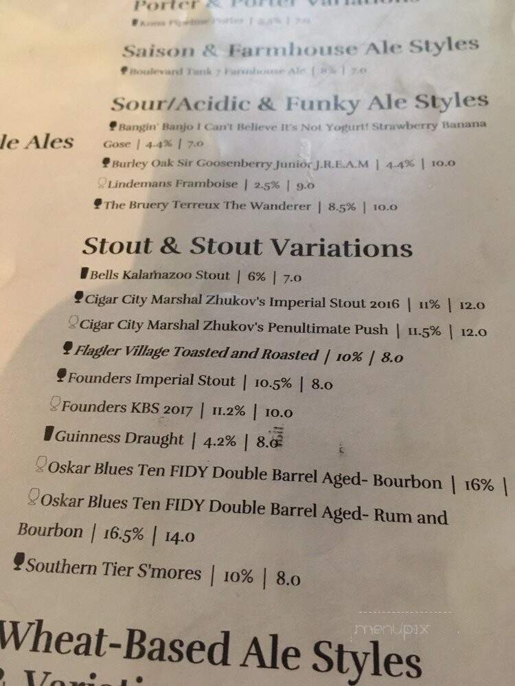 Flagler Village Brewery - Fort Lauderdale, FL menu_pic
