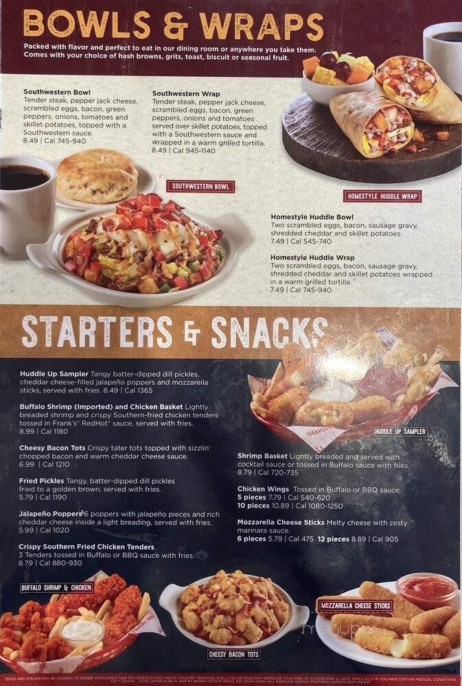 Huddle House - Alexandria, LA menu_pic
