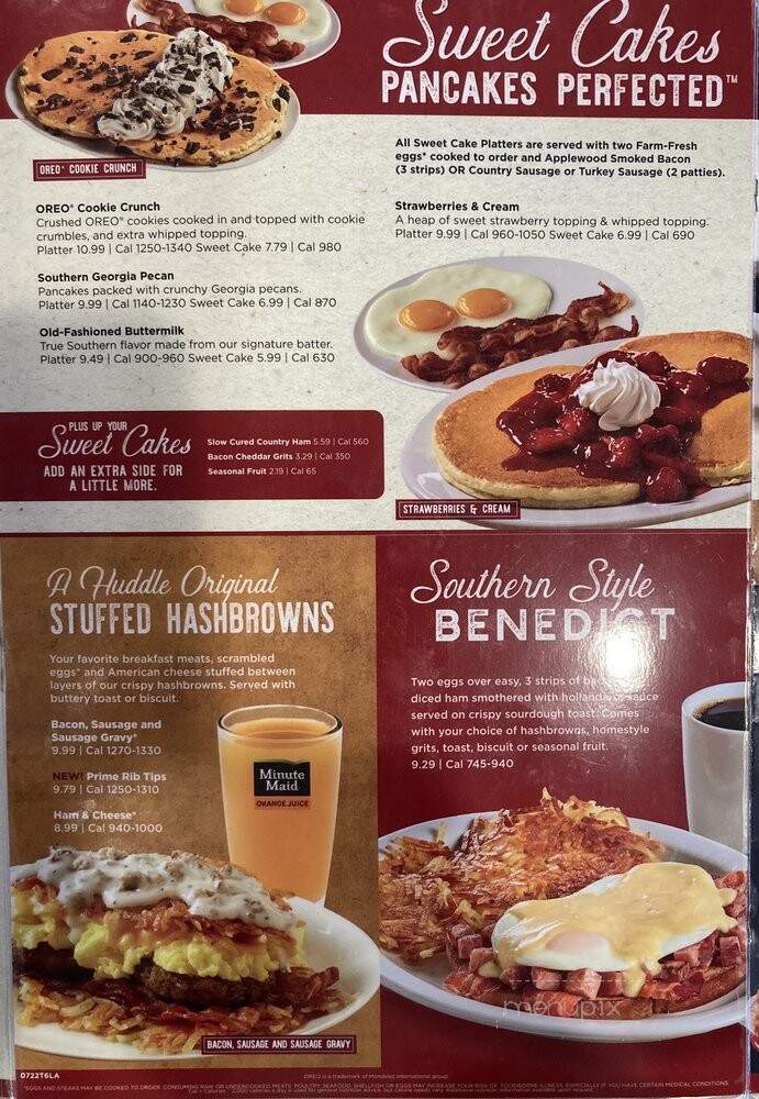 Huddle House - Alexandria, LA menu_pic