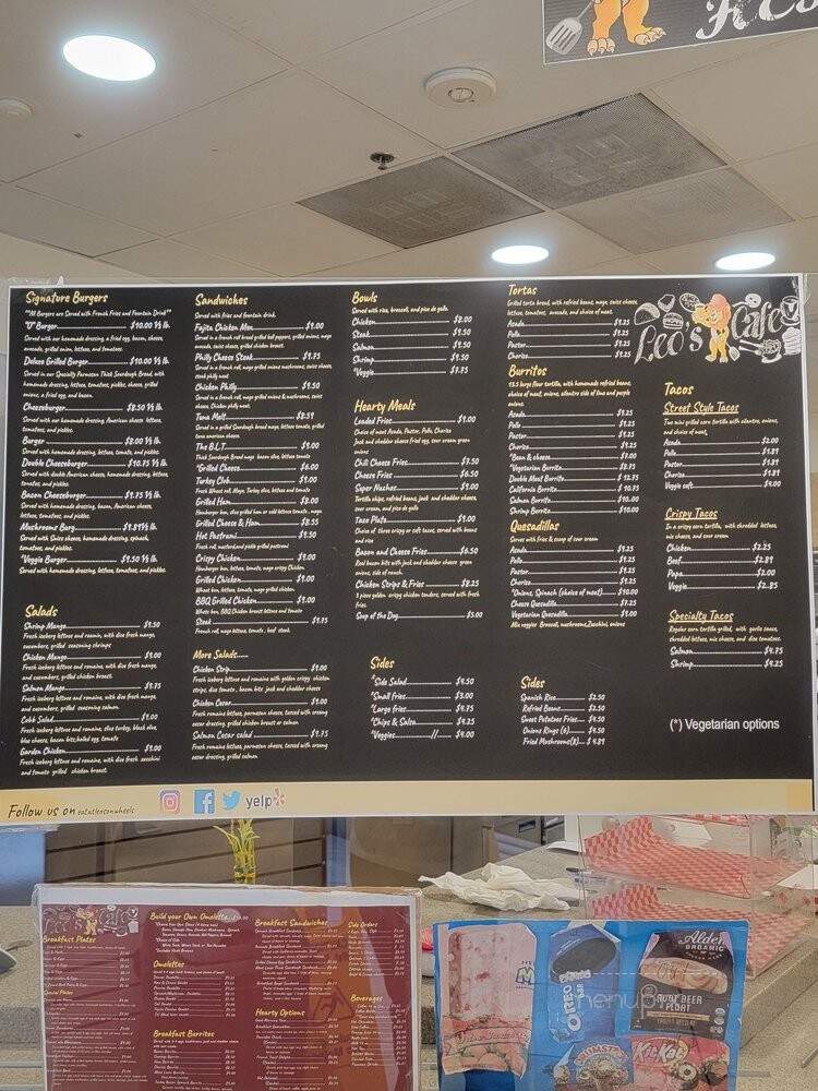 Leo's Cafe - Santa Ana, CA menu_pic
