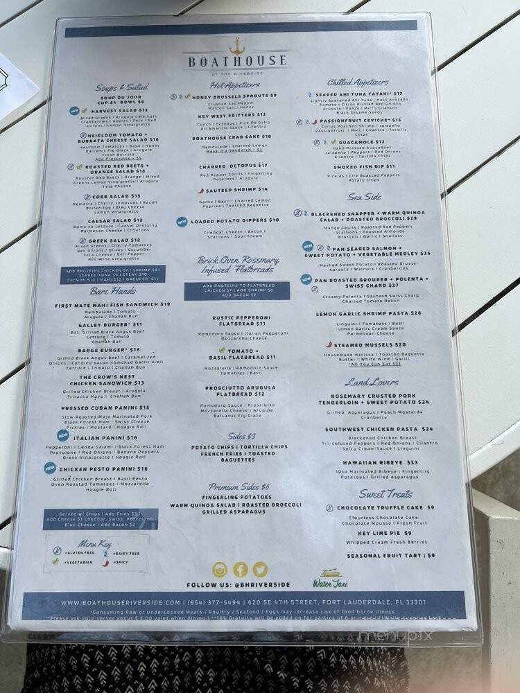Boathouse at the Riverside - Fort Lauderdale, FL menu_pic