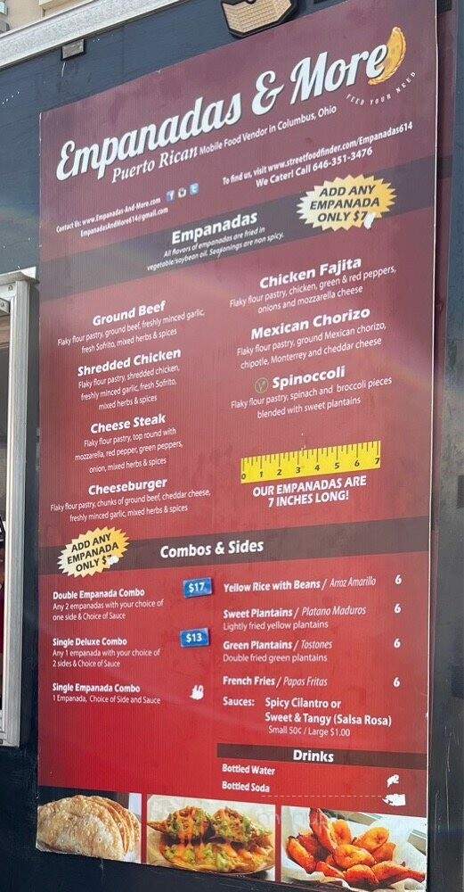 Empanadas and More - Columbus, OH menu_pic