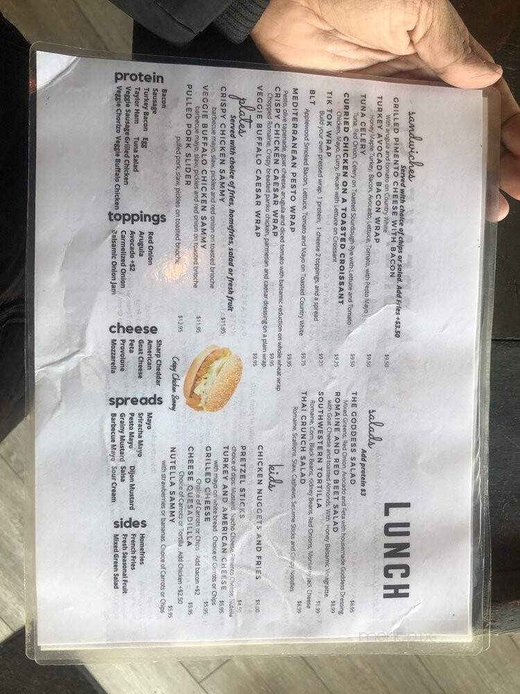 Blue Hippo Coffee - Verona, NJ menu_pic