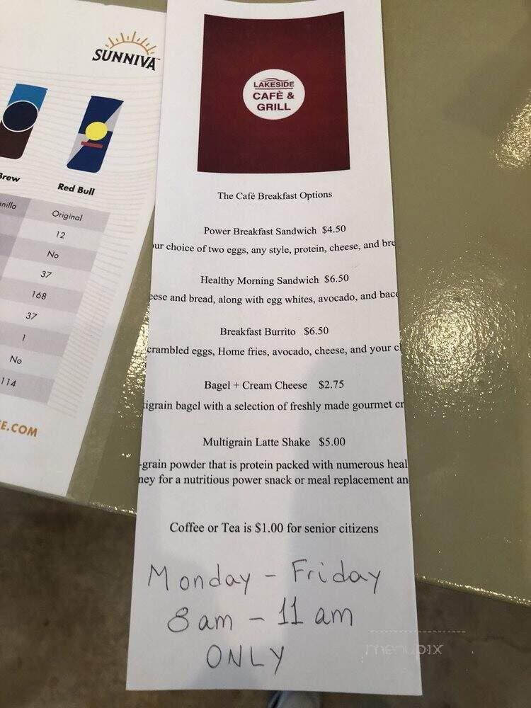 Lakeside Cafe & Grill - Lake Ridge, VA menu_pic