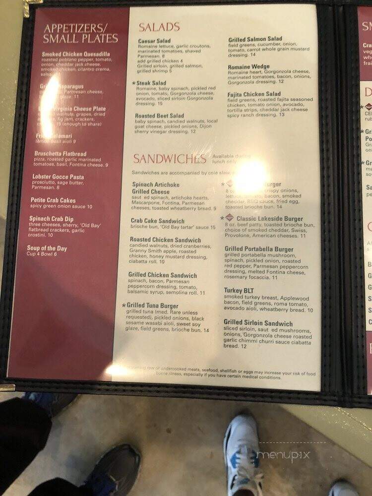 Lakeside Cafe & Grill - Lake Ridge, VA menu_pic