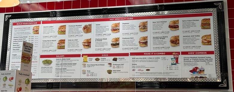 Firehouse Subs - Miami, FL menu_pic