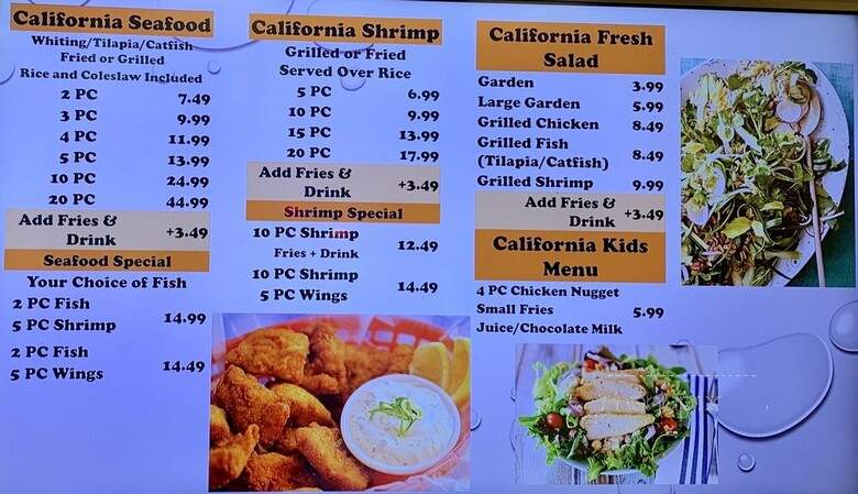 California Chicken Wings - Woodbridge, VA menu_pic