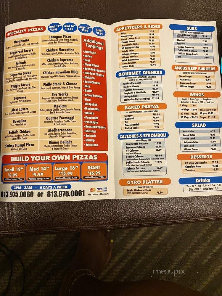 New York Giants Pizza - Lutz, FL menu_pic